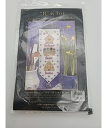 RARE LONGABERGER Kit Cross Stitch BELLPULL B is for Birdhouse Basket Bee... - $34.19 CAD