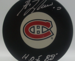 Guy Lafleur Autographed Puck Montreal Canadiens 10 HOF 88 A.J. Sports Wo... - £58.26 GBP