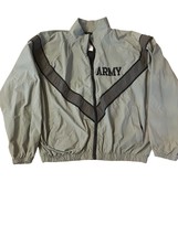 US ARMY Jacket Wind Breaker Size Men’s Large Gray Regular Training - $32.85