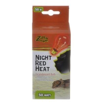 Zilla Incandescent Night Red Heat Bulb for Reptiles 50 Watt - £25.79 GBP