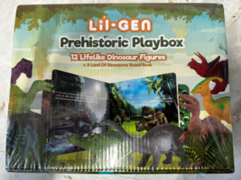 Lil-Gen Prehistoric Playbox Sound Book New Sealed In Box 12 Dinosaur Figures - £14.36 GBP