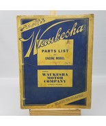 Vintage 1947 Waukesha Parts List for Engine Model 6MZA Series - £30.31 GBP