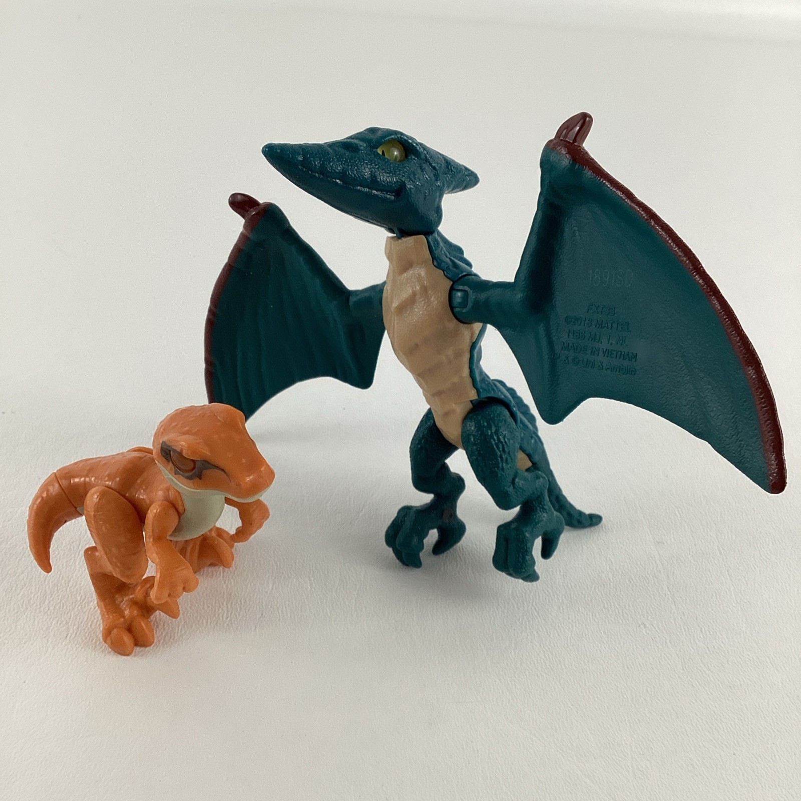 Fisher Price Imaginext Jurassic World Dinosaur Action Figures Pterodacty... - $14.80