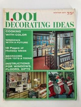 VTG 1001 Decorating Ideas Magazine Winter 1971 Cooking with Color No Label - £15.14 GBP