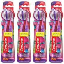 Pack of (4) New Colgate Kids Toothbrush, Trolls, Extra Soft (Total 8 Qty) - $29.99