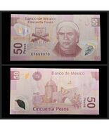 Mexico 50 Pesos 2005-Sep-07 P# 123b Series "B" Polymer Banknote Ciculated - $41.57