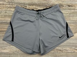 Nike Women&#39;s Grey Athletic Shorts Size Medium Style #724426-065 - £10.41 GBP