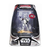 Star Wars Titanium Series Painted Figure - Sandtrooper with Display Case - £6.72 GBP
