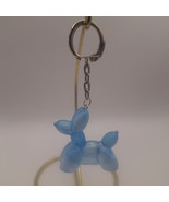 Resin Balloon dog keychain - mbarnes productions - Blue 1.5&quot; - $205.62 MXN