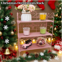 1pcs Three-layer shelf, made of iron and wooden strips - $79.00