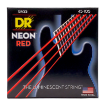 DR Strings Hi-Def NEON Red 4-String Bass Strings Medium 45-105 - $31.99