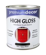 True Value Company PDL2-QT PD Black WB Enamel, 1 Quart - $48.77 CAD