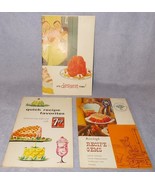 Vintage Recipe Cookbook Booklets Lot Rawleigh 7Up Jello Desserts Baking ... - $10.82 CAD