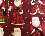 1/2 Yard Red Santa Claus Christmas Green Red JoAnn Fabrics Cotton Quilt ... - $13.97