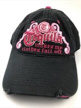 Tequila makes my clothes fall off Womens Bar Drinking Baseball Cap Black... - $18.00