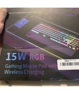 Miroddi Wireless Charging Mouse Pad RGB Gaming Mousepad, XL - $34.38 CAD