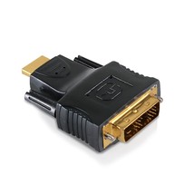 HDMI to DVI Connector Adapter-DVI Male 18 Pin to HDMI Female 19 Pin w/24K Gold-P - $13.99