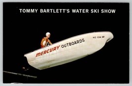 Lake Delton Wisconsin Tommy Bartlett&#39;s Water Ski Show Jump Boat Postcard B24 - £6.35 GBP