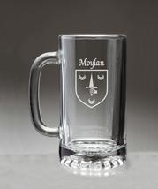 Moylan Irish Coat of Arms Glass Beer Mug (Sand Etched) - $27.72