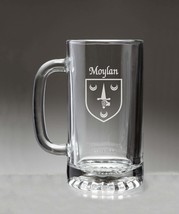 Moylan Irish Coat of Arms Glass Beer Mug (Sand Etched) - £21.73 GBP