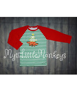 NEW Boutique Christmas Tree Boys Long Sleeve Striped Shirt 6-7 7-8 - €5,63 EUR