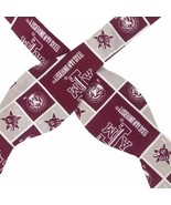 Texas A&amp;M University Bow Tie Gray Maroon Cotton Print Handcrafted Monica... - $249.13 MXN