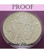 2018 PROOF RWANDA GIRAFFE 1 OZ 0.999 SILVER - AFRICAN WILDLIFE SERIES RU... - $89.00