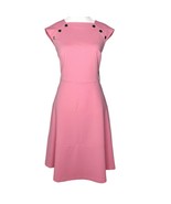 Tommy Hilfiger Size 10 Pink Short Sleeve Midi Scuba Nautical Skater Dress - £59.75 GBP