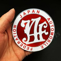  Red JAF Japan Automobile Federation JDM Car Trunk Emblem  Sticker - £73.76 GBP