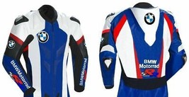 BMW Men Motorbike Leather Jacket MOTOGP Racing Biker Motorcycle Leather Jackets - £120.26 GBP