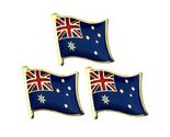 3 AUSTRALIAN FLAG PINS 0.5" Metal Lapel Pin Australia Hat Tie Tack AU Lo... - $8.95