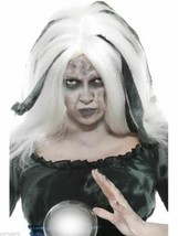 Soothsayer Wig Ghost Spirit Old Banshee Ghastly Gypsy Psychic Voodoo Seer Witch - £11.75 GBP