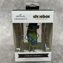 Hallmark Shoebox &quot;Kind Of A Big Dill&quot; Pickle Christmas Ornament-Box tab ... - £8.68 GBP