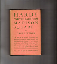 Thomas Hardy &amp; The Lady From Madison Square First Edition 1952 Hardcover Dj - £10.78 GBP