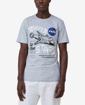 Cotton on Men&#39;s Tbar Collab Pop Culture Crew Neck NASA T-shirt Light Gray-Large - $19.99