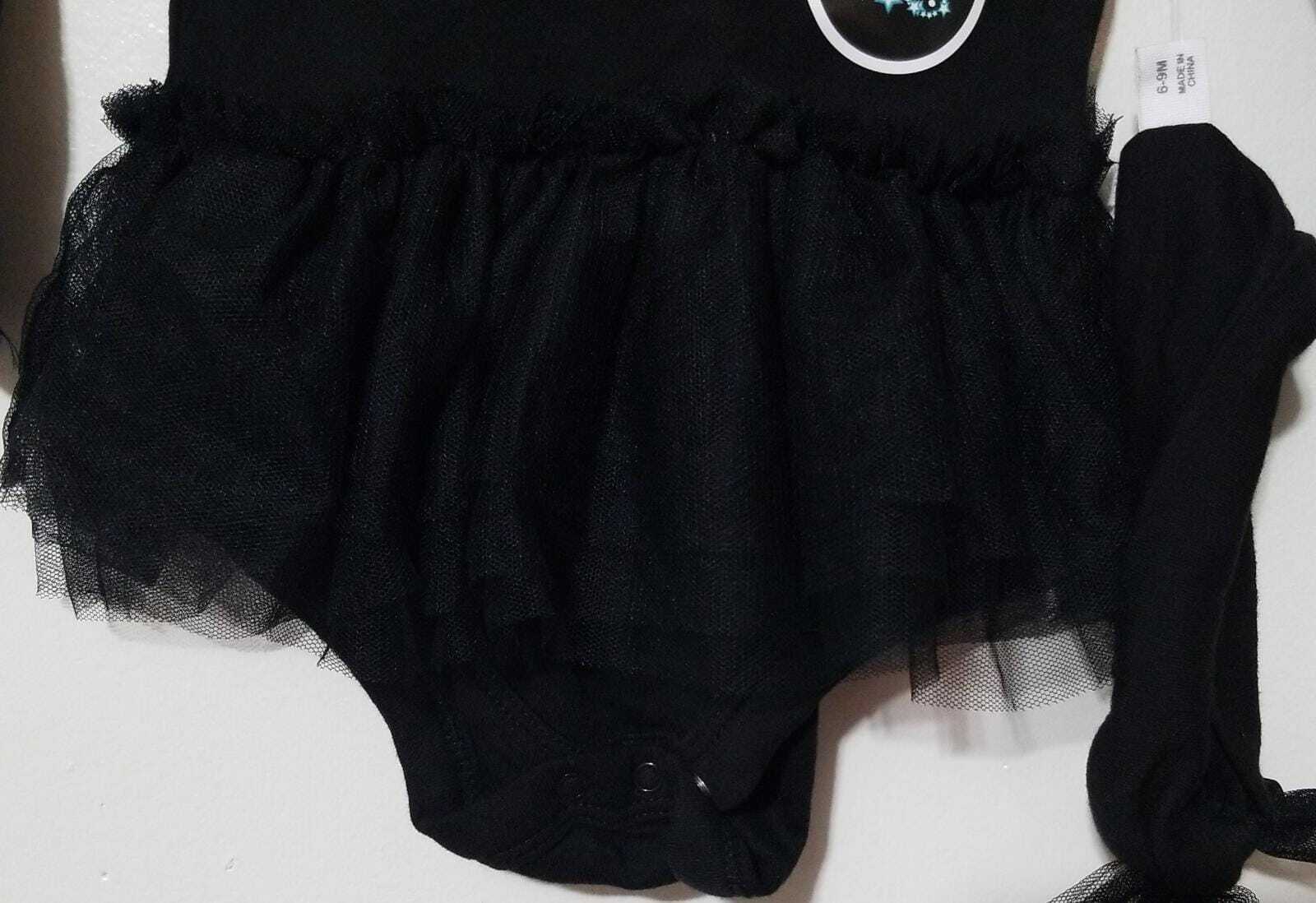 Way To Celebrate Halloween Bg Skeleton Bds Tutu Size 6-9 M Black (LOC TUB-133) Item image 2