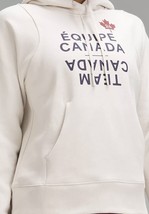 Lululemon Team Canada Relaxed Fit Fleece Hoodie~Women~White 02-4-6-8-10-12-14-16 - £98.43 GBP