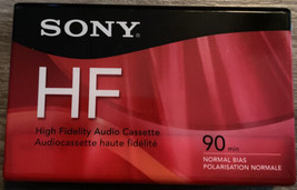 Sony HF 90 Minute Blank Audio Cassette Tape Normal Bias Type I High Fidelity New - £7.99 GBP