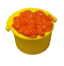 Fisher Price Little People part bucket o fish zoo food yellow seal tasty treat - $7.53