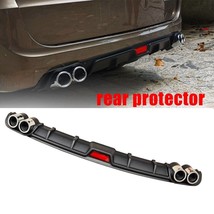 Universal Black Rear Bumper Lip Diffuser Splitter Shark Fin Style Protector - $55.00