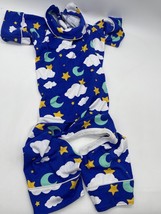 Bark Box Dog Pajamas Size XL Blue Moon &amp; Stars Lab Shepherd Hound - £12.17 GBP