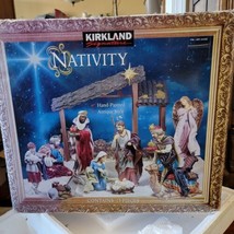 Rare Large Kirkland Signature Nativity Set 13 pcs XL figures Baby Jesus Mary  - £185.68 GBP