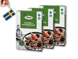 3 Packs Frebaco Kvarn Svenska Havreringar Naturell 350g (12.34oz)  Pure ... - $27.90