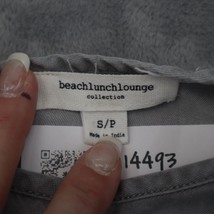 Beach Lunch Lounge Shirt Womens S Gray Bell Sleeve Boat Neck Flared Hem Blouse - £17.88 GBP