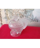 Vintage L.E. Smith Clear Glass Turkey Candy Dish - £30.94 GBP