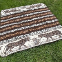 Santa Catalina tiger alpaca wool fleece large blanket Industrial Persians - £119.71 GBP