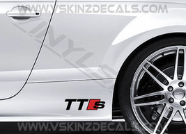 Audi TTS Logo Premium Cast Skirt Decals Kit Stickers TT S-line Quattro T... - $14.00