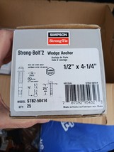 Simpson Strong-Tie STB2-50414 - 1/2&quot; x 4-1/4&quot; Zinc Strong-Bolt2 Wedge An... - $29.69