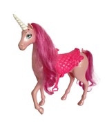 2011 Mattel Barbie Fairytale Princess Pink Unicorn Pony Horse Toy Sparkl... - $19.95