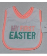 Carter&#39;s Easter Bib My First Easter with Bright Neon Colors One Size - £6.37 GBP